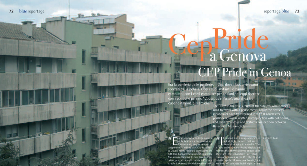 Cep Pride a Genova (reportage rivista Blue)