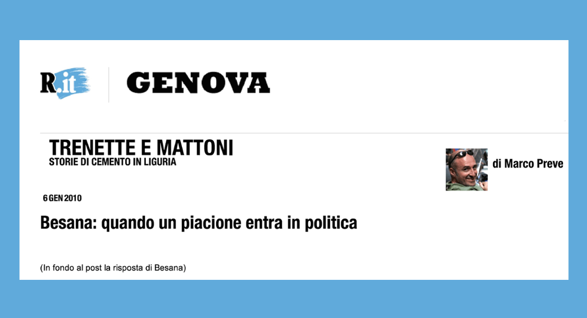 Quando un piacione entra in politica