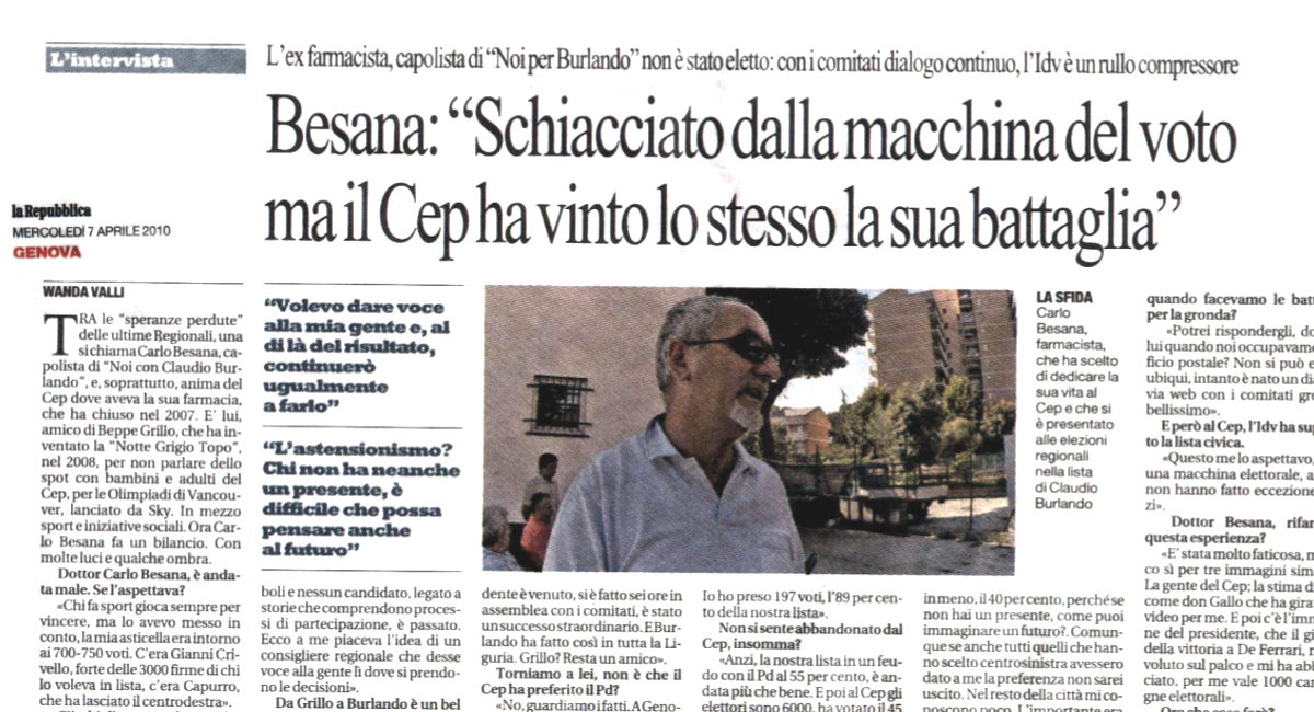 Schiacciato dalla macchina del voto