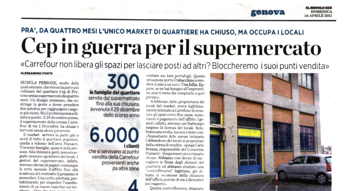 In guerra per il supermercato