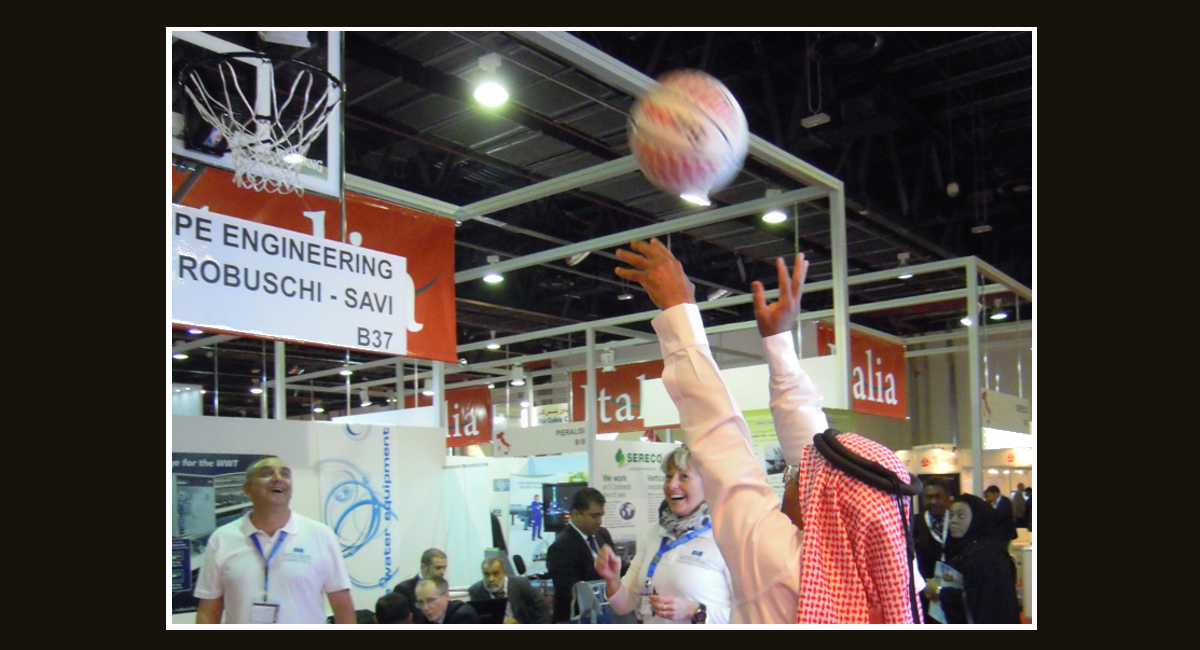 NBA-Zena e Wideurope promuovono l’immagine del basket al Wetex di Dubai