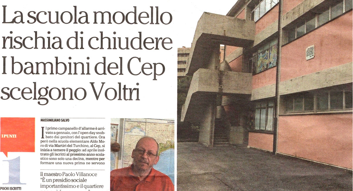 La Scuola Moro, al Cep, rischia di chiudere