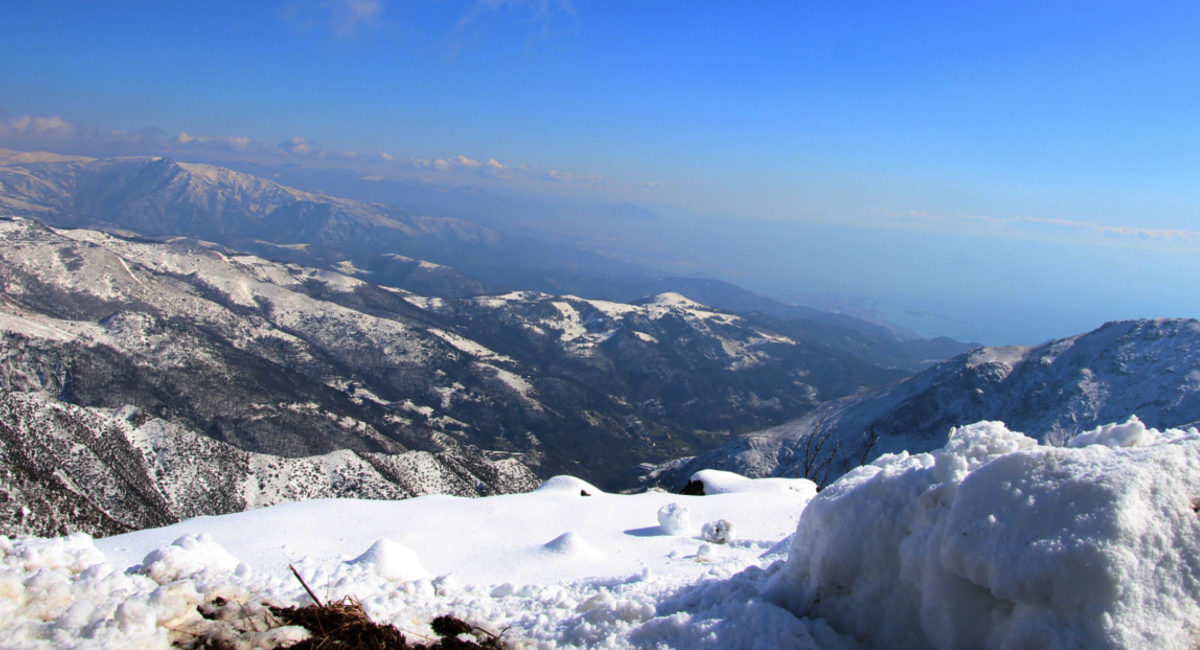 Faiallo, la neve con vista mare…