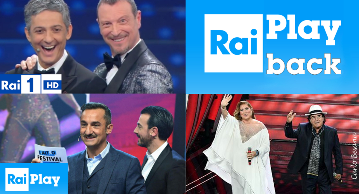 Sanremo 2020: Rai1, RaiPlay e…RaiPlayBack…