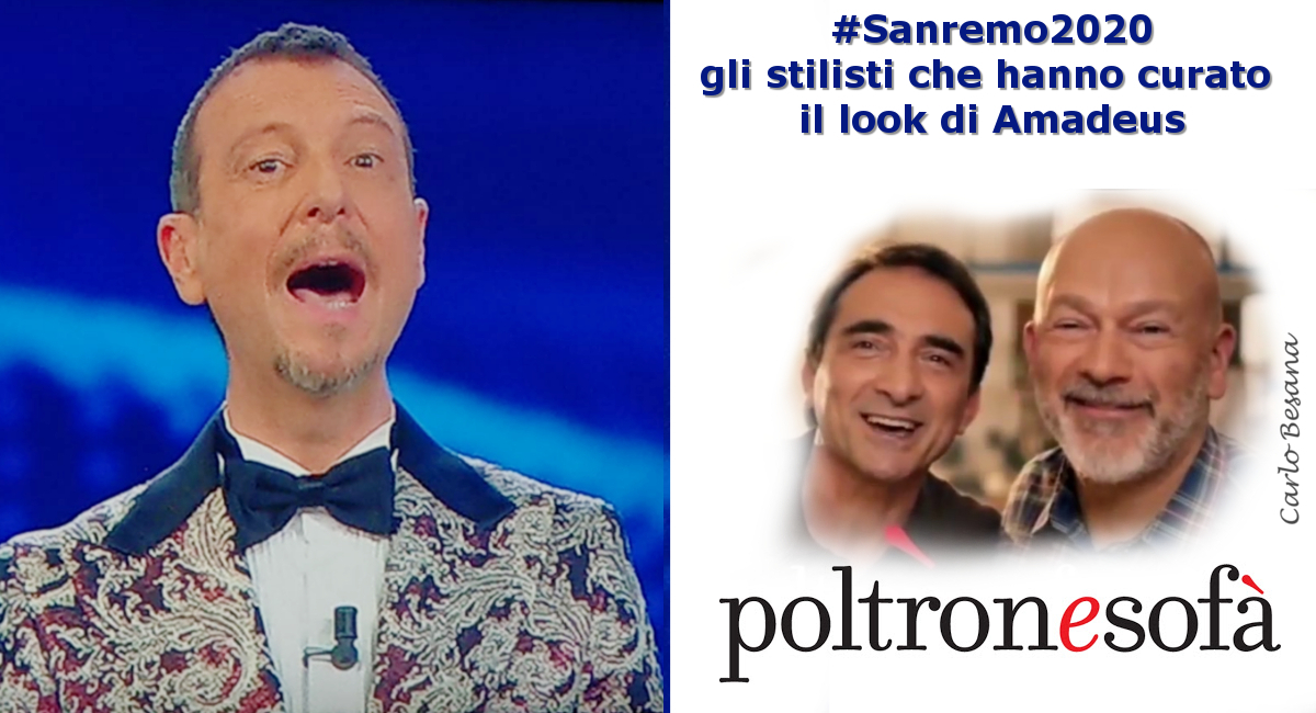 Sanremo 2020, gli stilisti che curano il look di Amadeus…