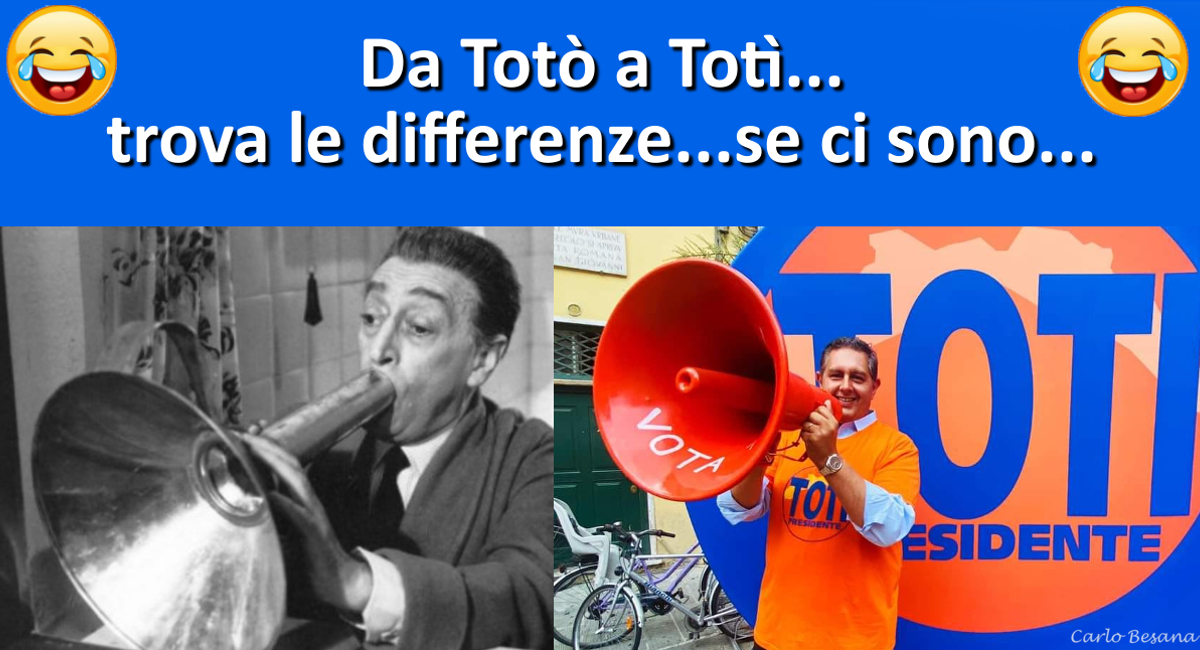 da Totò a Totì…trova le differenze…