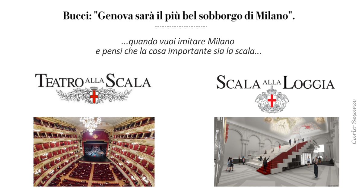 quando vuoi imitare Milano e pensi che la cosa importante sia la scala…