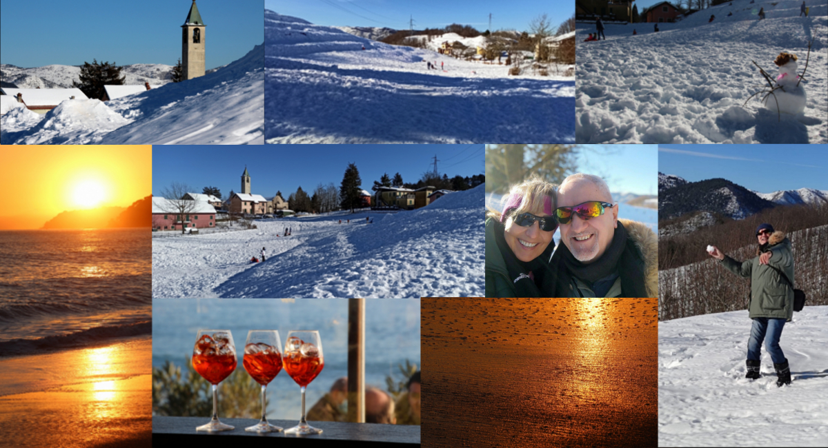 …dal picnic sulla neve al tramonto sulla spiaggia… una giornata perfetta…o quasi…