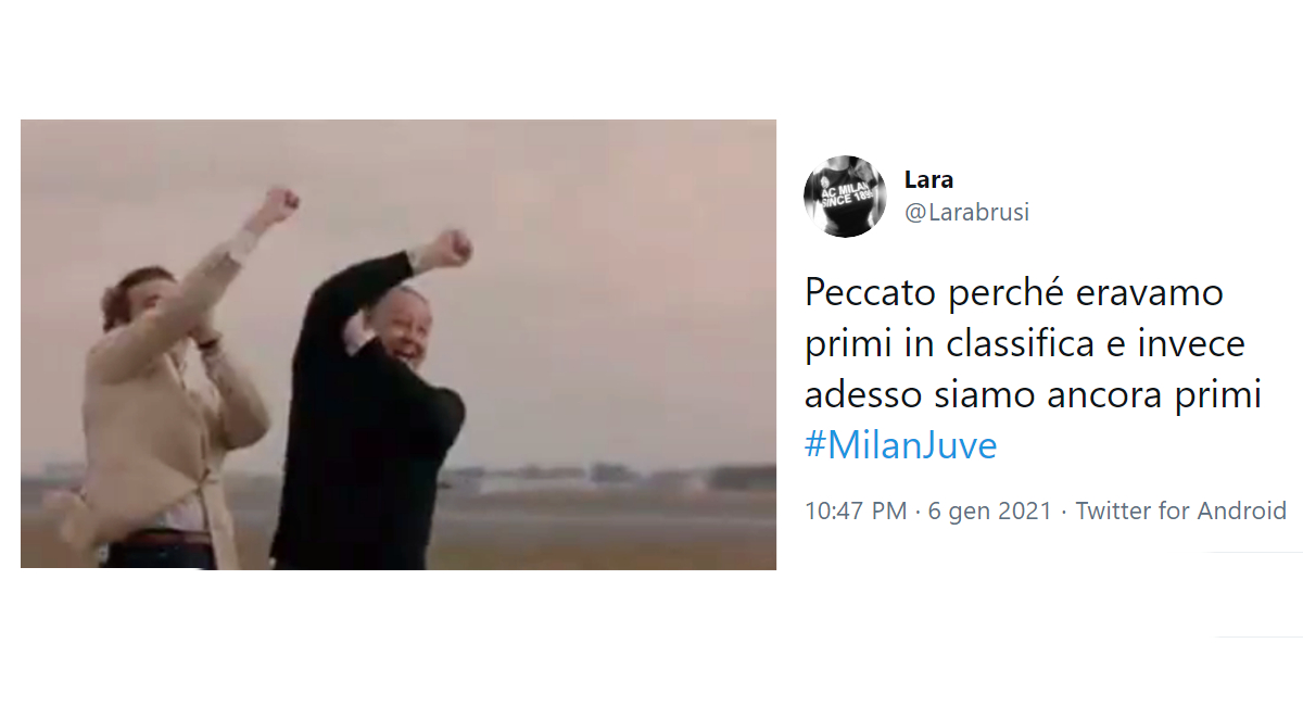 peccato perché eravamo primi in classifica…e invece adesso siamo ancora primi…