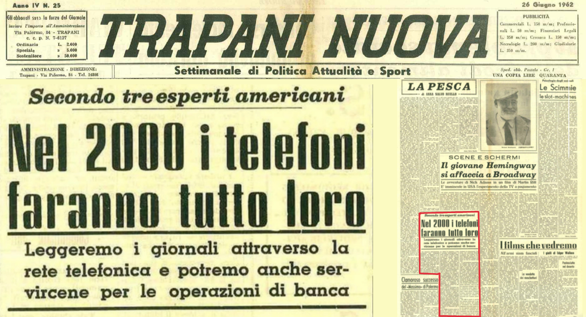 la “profezia” di “Trapani Nuova”, nel lontano 1962…