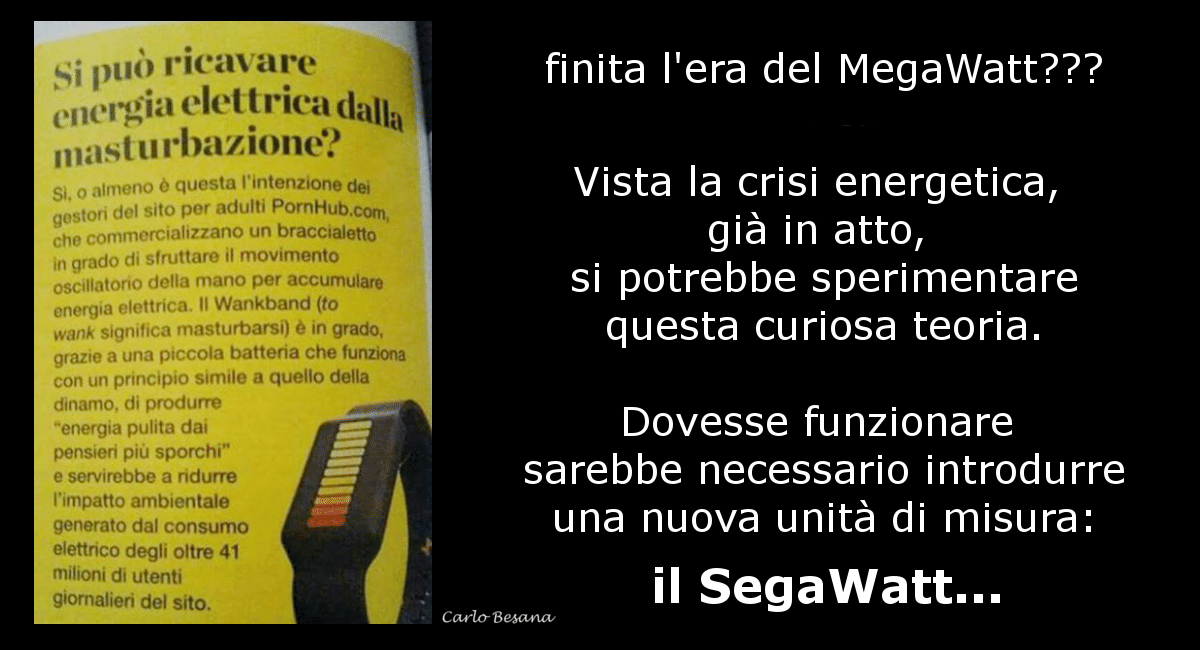 dal MegaWatt al SegaWatt???