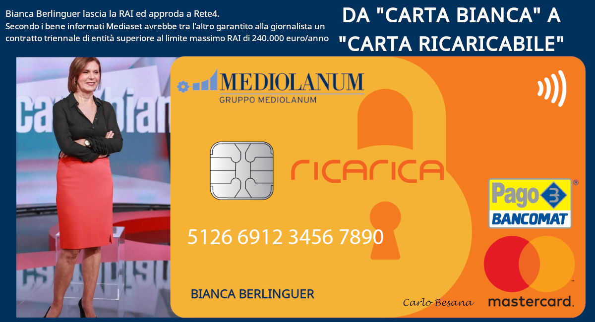 Da “Carta Bianca” a “Carta Ricaricabile”…